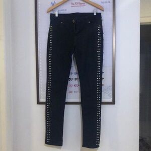 VIP Black Studded Denim Jeans Size 11/12